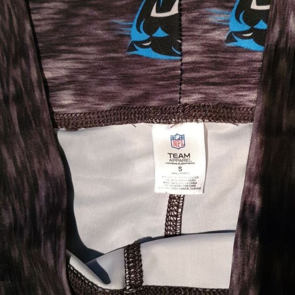 Ladies NFL Carolina Panthers Logo Leggings S - Picture 3 of 4
